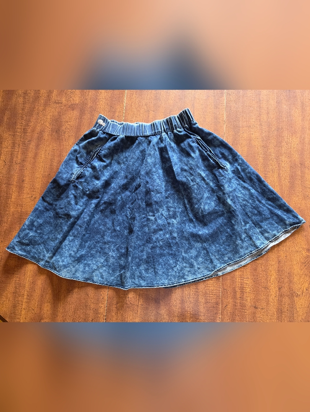 Lacoste Blue Denim Skirt
